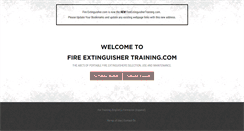 Desktop Screenshot of fireextinguishertraining.com