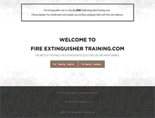 Tablet Screenshot of fireextinguishertraining.com